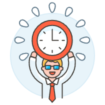 Energized Employee 2 Illustration from UX Colors Set
