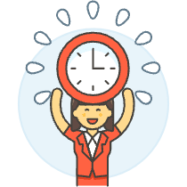 Energized Employee 4 Illustration from UX Colors Set