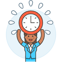 Energized Employee 6 Illustration from UX Colors Set