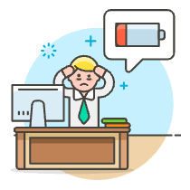 Overtime Energyless 1 Illustration from UX Colors Set