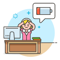 Overtime Energyless 4 Illustration from UX Colors Set