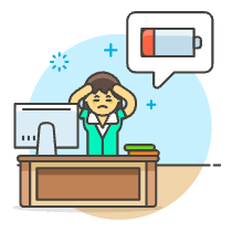 Overtime Energyless 6 Illustration from UX Colors Set
