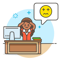 Overtime Stress 5 Illustration from UX Colors Set