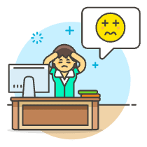 Overtime Stress 6 Illustration from UX Colors Set