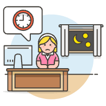 Overtime Tired 4 Illustration from UX Colors Set