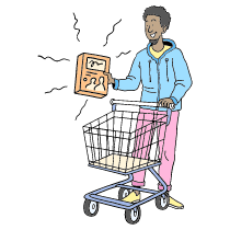 Add Products To Cart Illustration from Bruxelles Set
