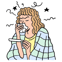 Being Sick Illustration from Bruxelles Set