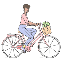 Bicycle illustration - Free transparent PNG, SVG. No Sign up needed.