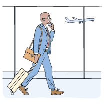 Business Trip Illustration from Bruxelles Set