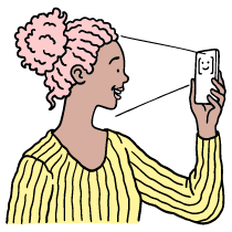 Face Id Illustration from Bruxelles Set