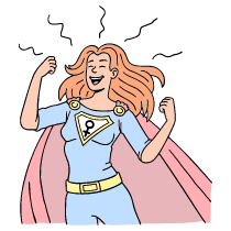 Girl Power Feminism Illustration from Bruxelles Set