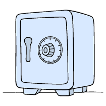 Safe Illustration from Bruxelles Set