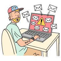 Spam Illustration from Bruxelles Set