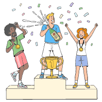 Trophy Awards Illustration from Bruxelles Set