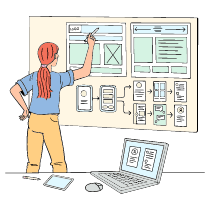 Wireframe Illustration from Bruxelles Set