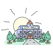 City Hall 3 Illustration from Bruxelles Set