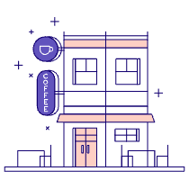 Coffee Shop 2 Illustration from Bangalore - Pro Set