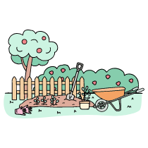 Garden 1 Illustration from Bruxelles Set