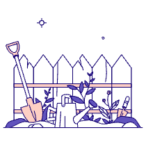 Garden Illustration from Bangalore - Pro Set