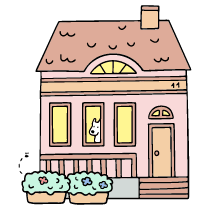 House 1 Illustration from Bruxelles Set