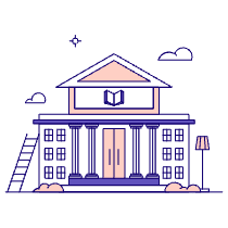 Library Illustration from Bangalore - Pro Set