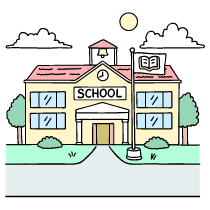 School 2 Illustration from Bruxelles Set