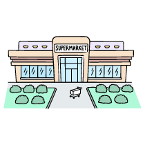 Supermarket 2 Illustration from Bruxelles Set