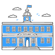 City Hall 1 Illustration from Brooklyn Set