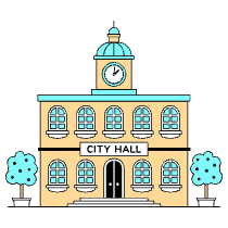 City Hall Illustration from London Set