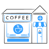 Coffee Shop 2 Illustration from Brooklyn Set