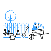 Garden 2 Illustration from Brooklyn Set