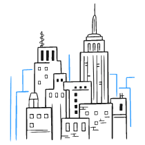 Infrastructures Buildings Illustration from Brooklyn Set