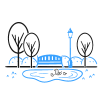 Park 1 Illustration from Brooklyn Set
