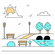 Park Illustration from London Set