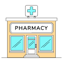 Pharmacy Illustration from London Set