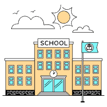School Illustration from London Set