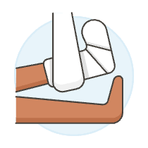 Bandaged Leg Cast 2 Illustration from UX Colors Set