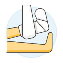 Bandaged Leg Cast 3 Illustration from UX Colors Set