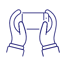 Hold Phone 1 Illustration from UX Line Set