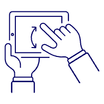Phone Gesture 1 Illustration from UX Line Set
