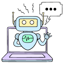 Chat Bot 2 Illustration from Bruxelles Set