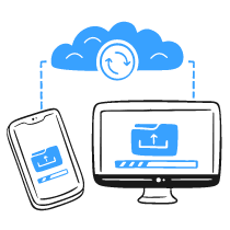 Cloud Sync Illustration from Brooklyn Set