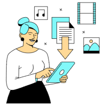 Downloading Illustration from London Set
