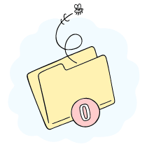 Empty Folder Illustration from Bruxelles Set