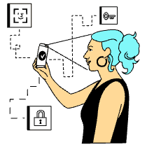 Face Id Illustration from London Set
