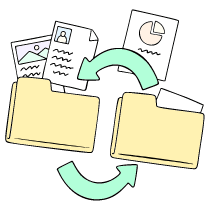 File Sharing Illustration from Bruxelles Set