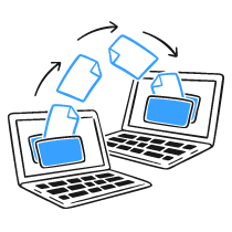 File Sharing Illustration from Brooklyn Set
