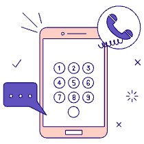 Phone Call Illustration from Bangalore - Pro Set