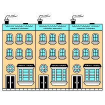Town House Illustration from London Set