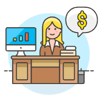 Accountant 2 Illustration from UX Colors Set